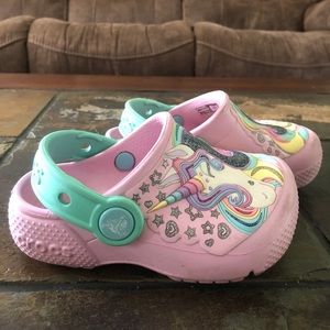 Crocs Toddler Girls Unicorn Clogs